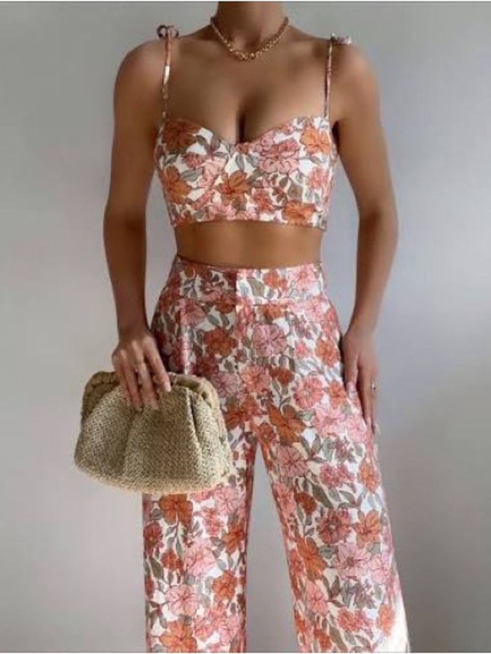 Showpo Amalie the Label Lorete floral high rise wide leg pant